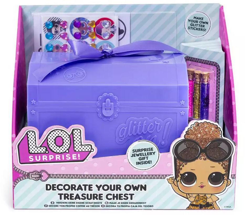 Little LOL Surprise fans might like to decorate their own treasury chest 