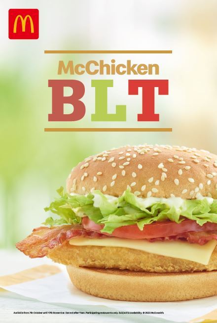 The new McChicken BLT sandwich will be around for six weeks