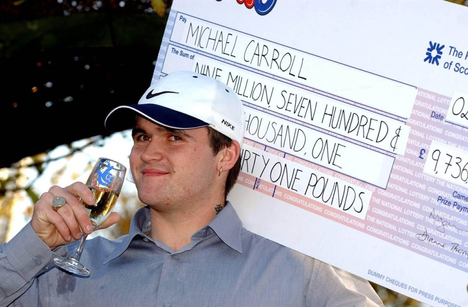 Michael was just 19 when he won nearly £10m - he was working as a part-time bin man at the time