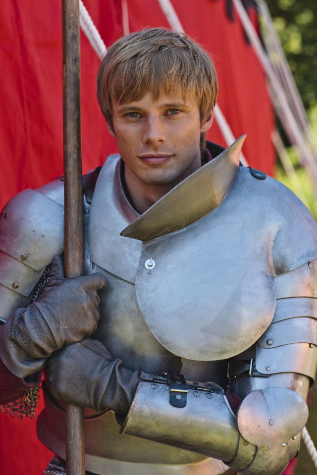 Bradley first found fame in BBC series Merlin