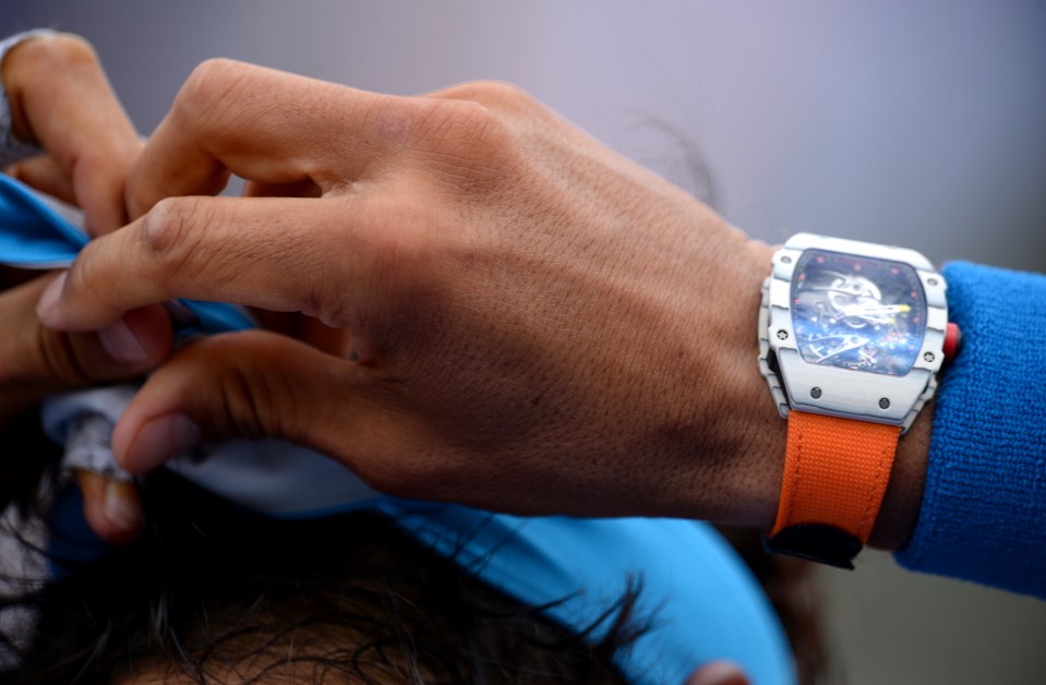 Nadal's partnership with Richard Mille has been going for ten years