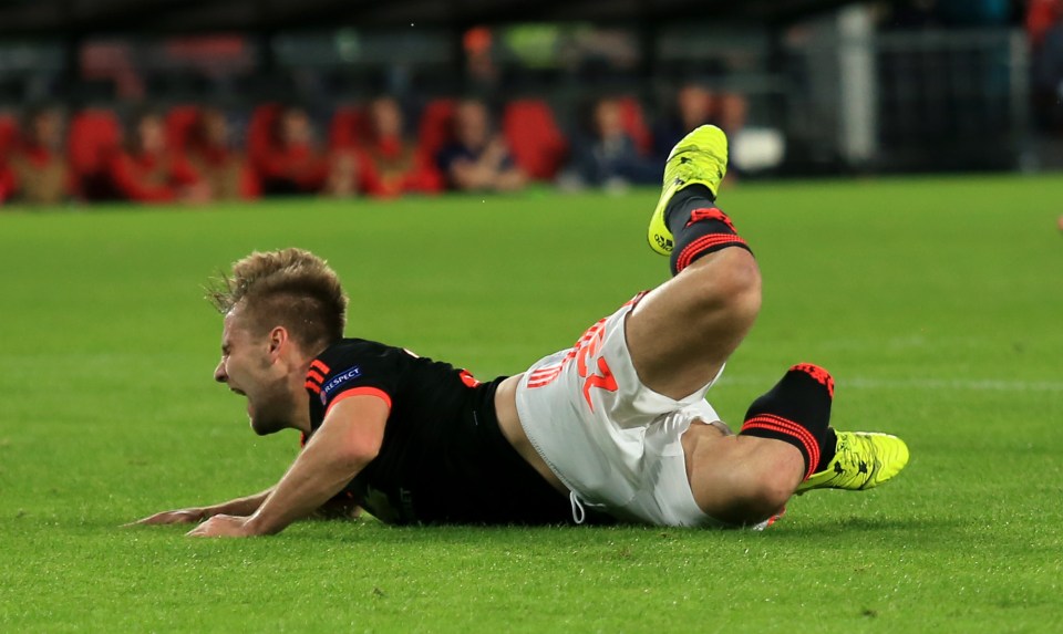 Luke Shaw suffered a horror leg break against PSV