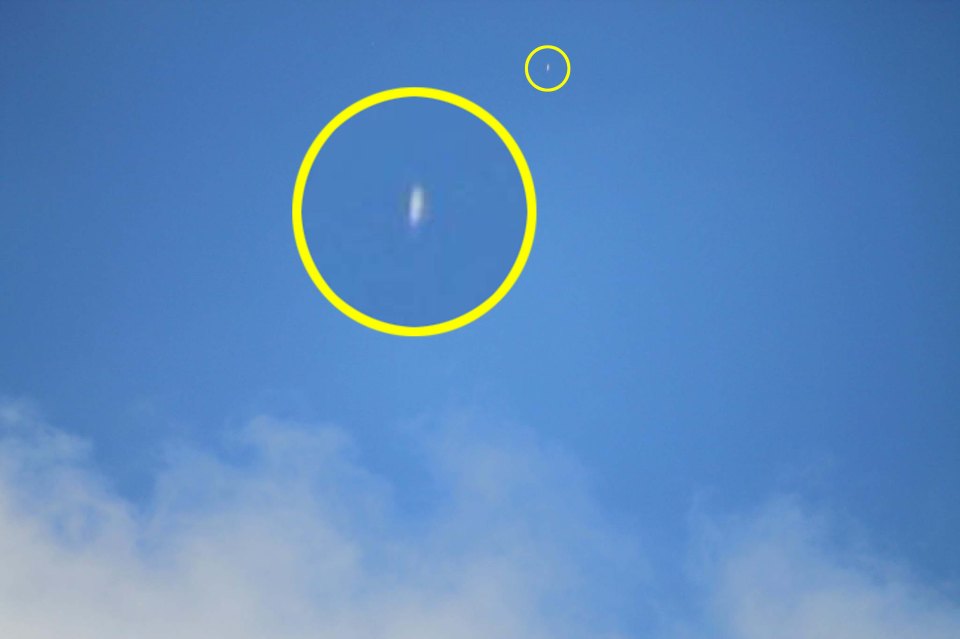 Peter Lee, from Manchester, snapped this photo of what he believed was a UFO in 2016