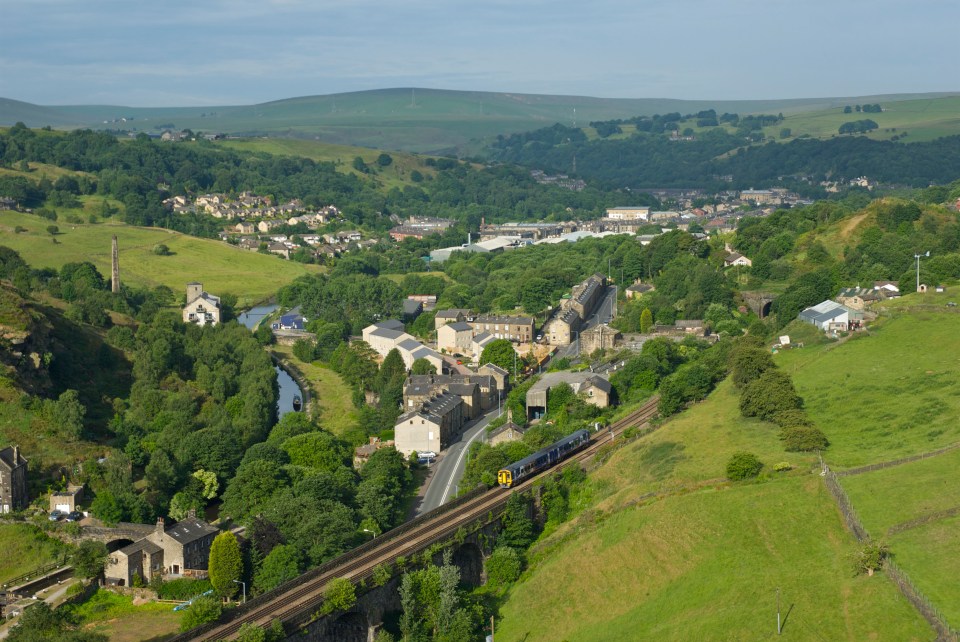 PC Godfrey's incredible story earned the small market town of Todmorden, above, the title of Britain’s UFO hotspot