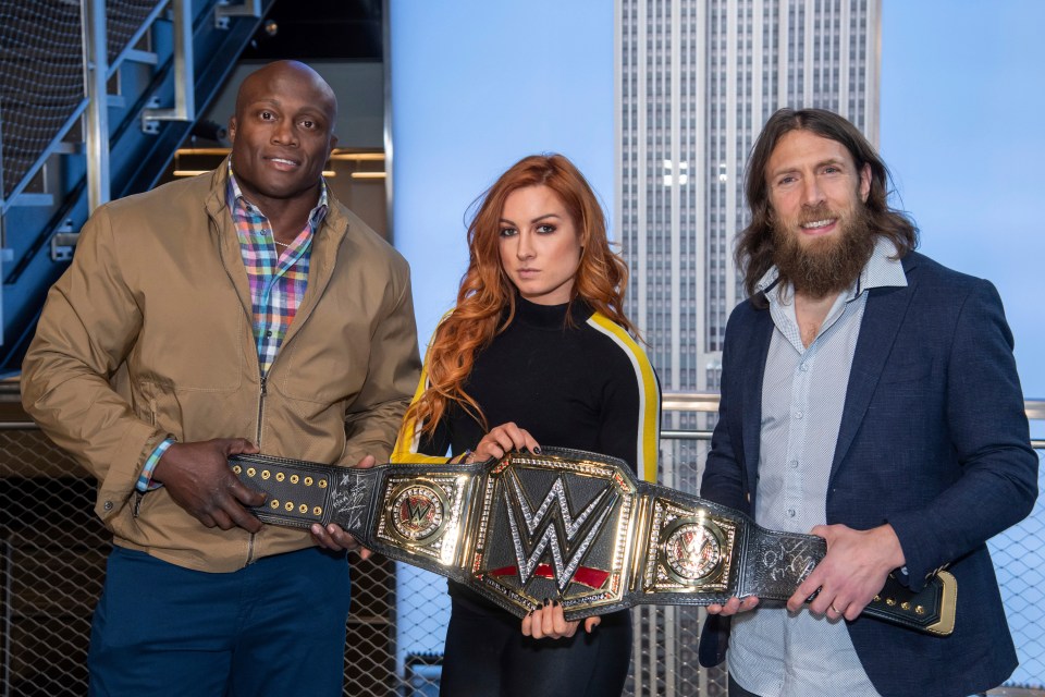 WWE star Daniel Bryan (right) deleted a tweet he posted about Donald Trump