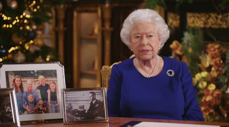 The Queen during her 2019 Christmas speech