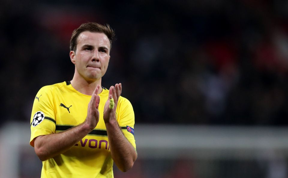 Mario Gotze was released by Borussia Dortmund in the summer