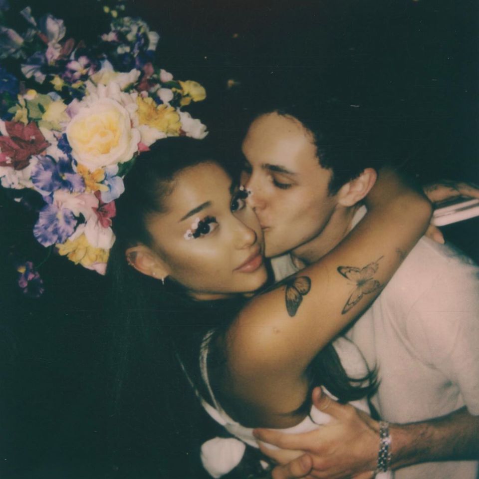 Ariana pictured with new boyfriend Dalton on her birthday this year