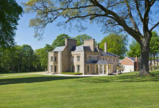 The estate in Cambridgeshire has a gym and swimming pool