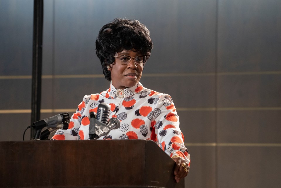 Uzo Aduba portrays Shirley Shisholm in Mrs. America