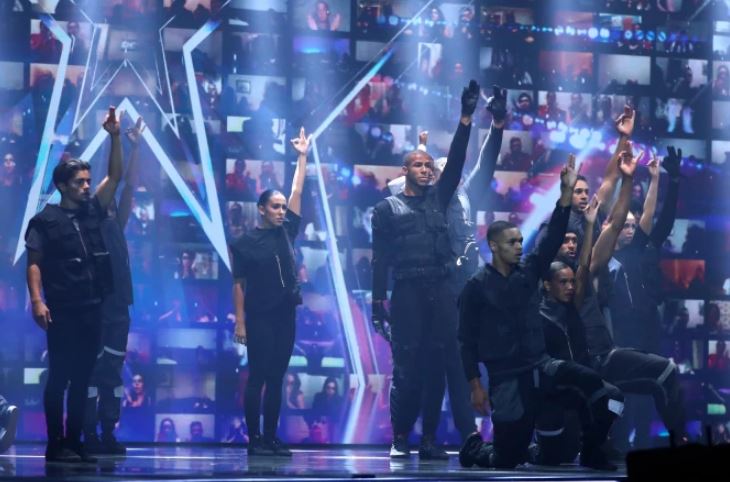 The dance proved controversial with viewers who called it 'political'