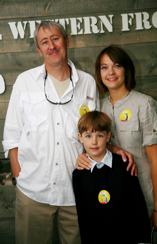 Lucy Smith with husband Nicholas Lyndhurst and son Archie