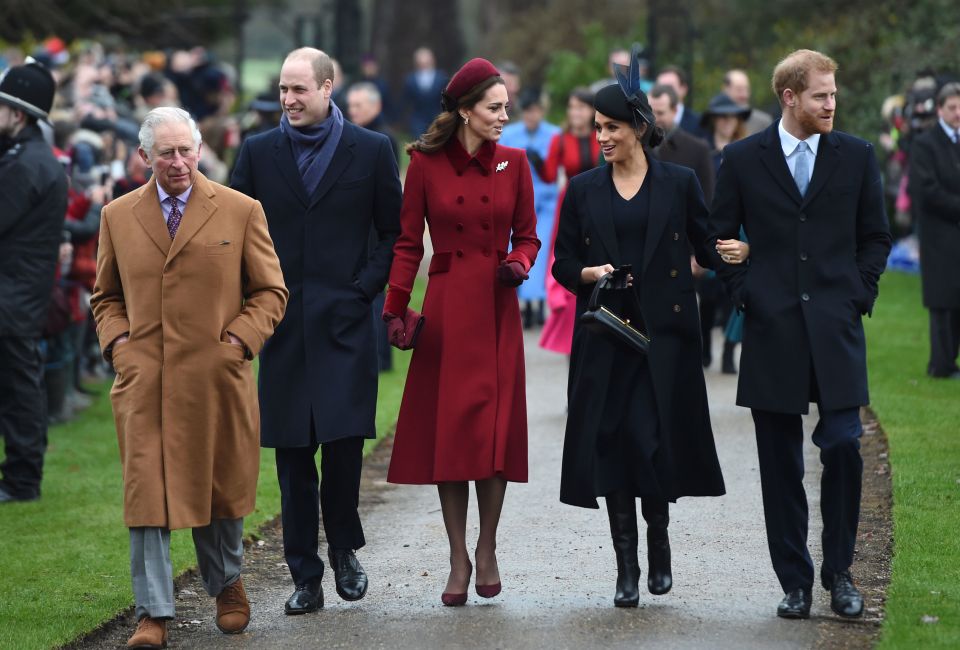 The last time Meghan and Harry joined William, Kate and the Queen at Christmas was in 2018