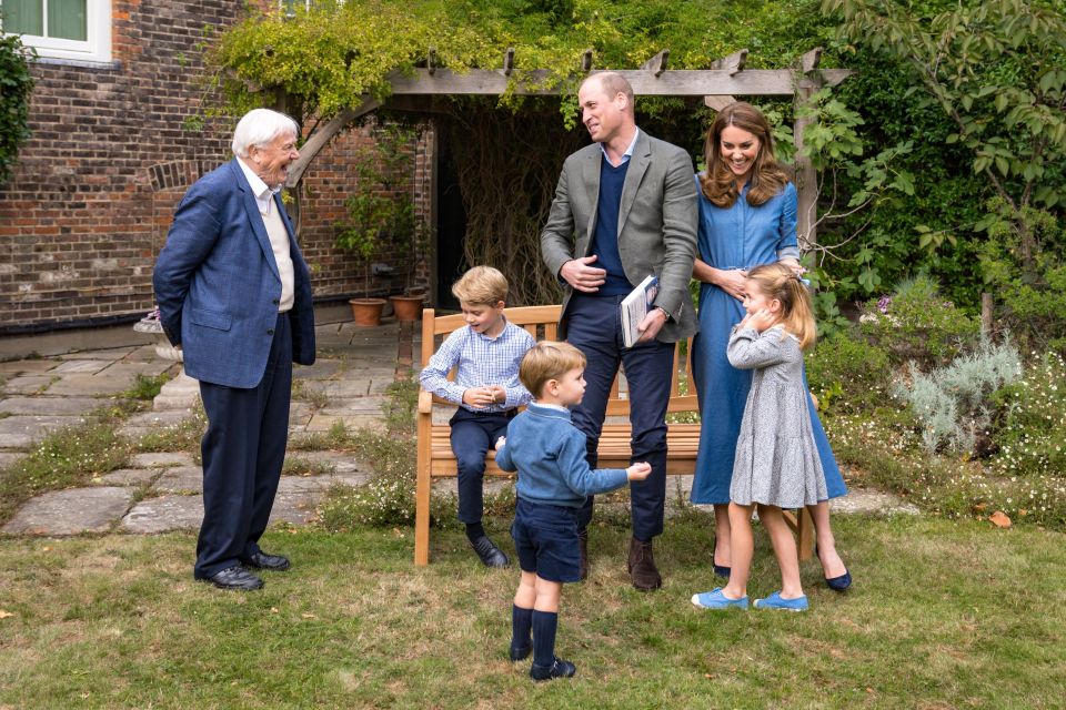 George, 7, Charlotte, 5 and Louis, 2 are "huge fans" of the natural historian