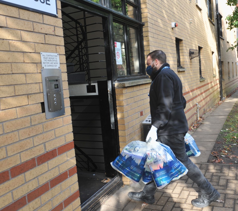 Students in Glasgow have also been ordered to stay indoors after cases were reported 