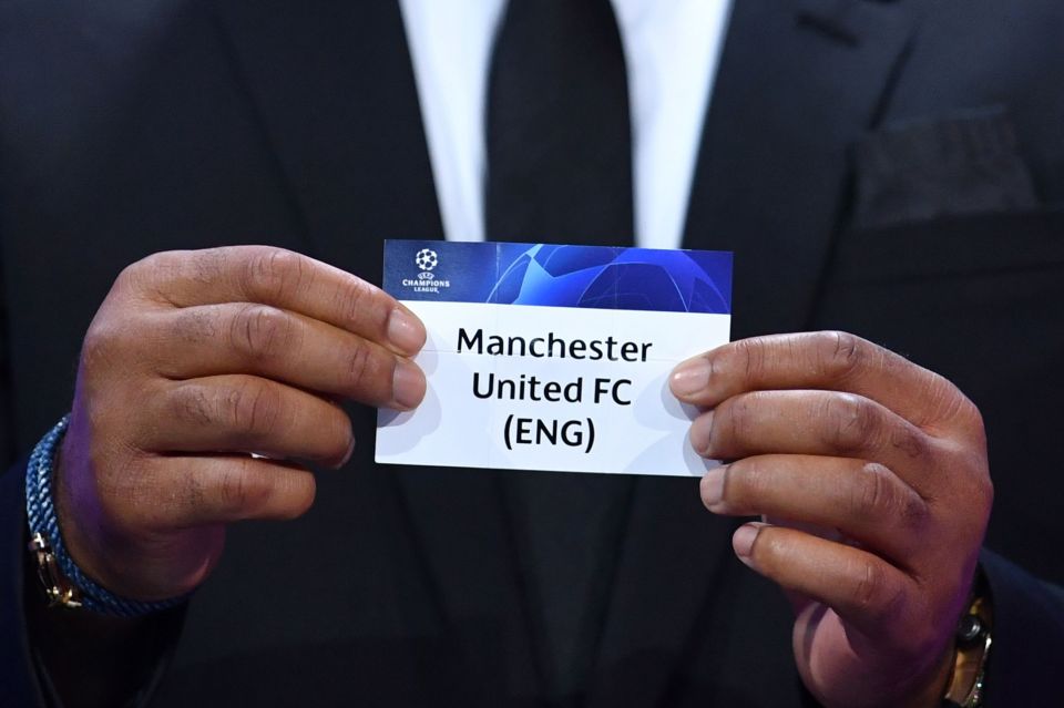 Man Utd were drawn into the Group of Death, alongside PSG, RB Leipzig and Istanbul Basaksehir