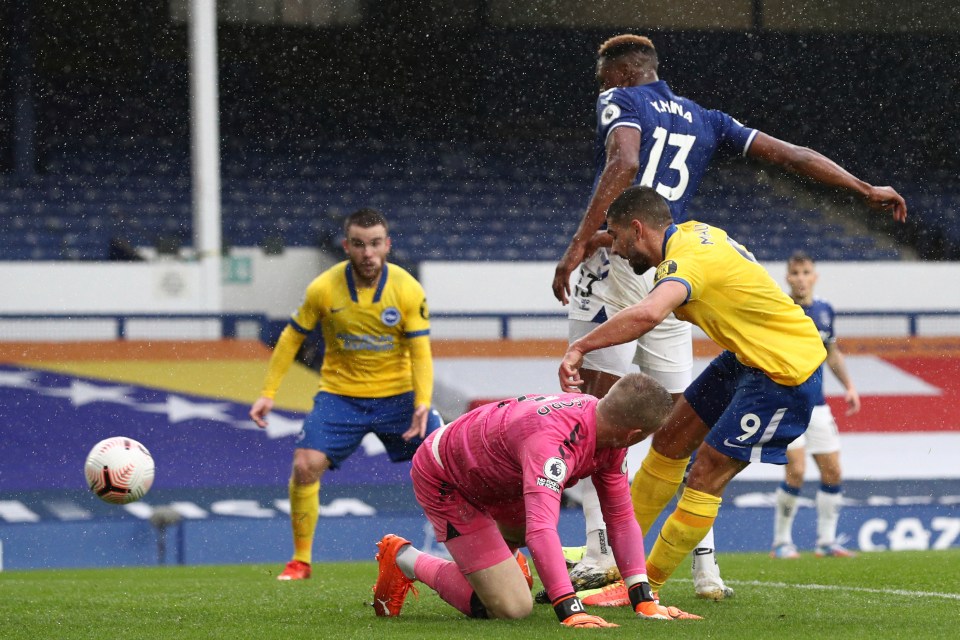 Pickford's howler allowed Neal Maupay to equalise for Brighton