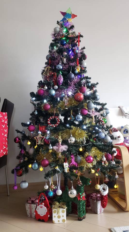 One woman's husband couldn't believe why she'd want to put up the tree