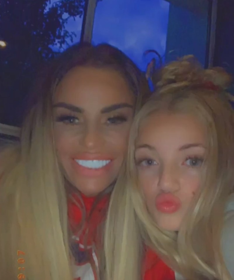 Katie Price with her 13-year-old daughter Princess who she shares with Peter Andre