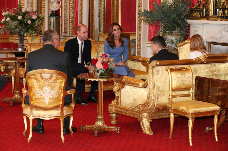 William and Kate yesterday met with Ukraine president Volodymyr Zelensky