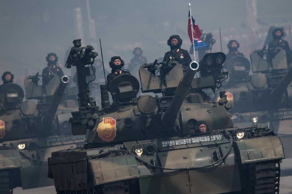 Kim's tanks rumble through Pyongyang