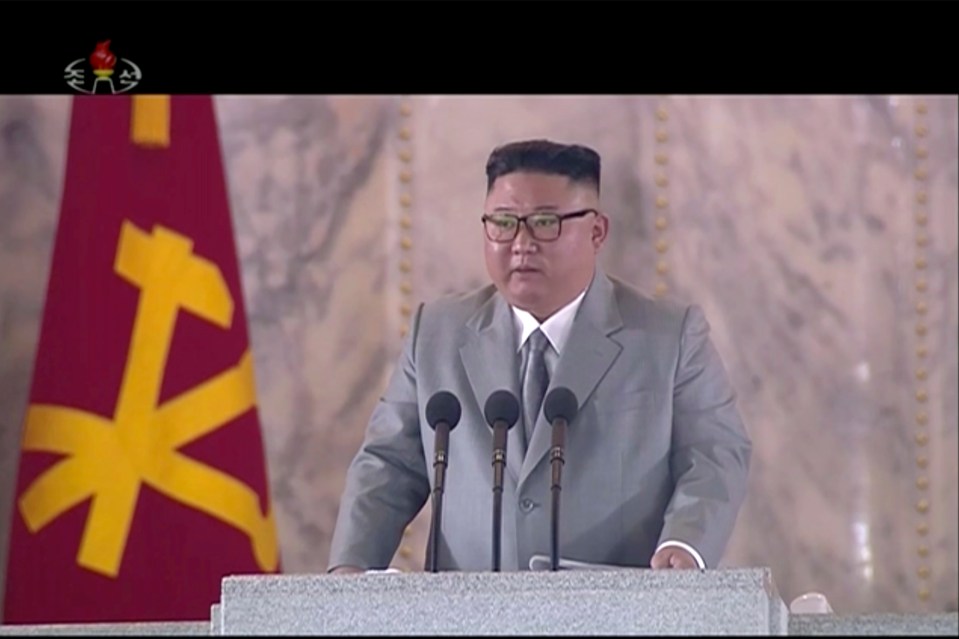 Kim began crying in his speech