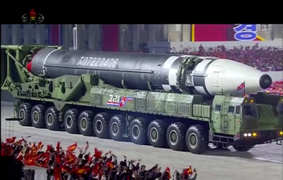 North Korea unveiled a new ballistic missile 