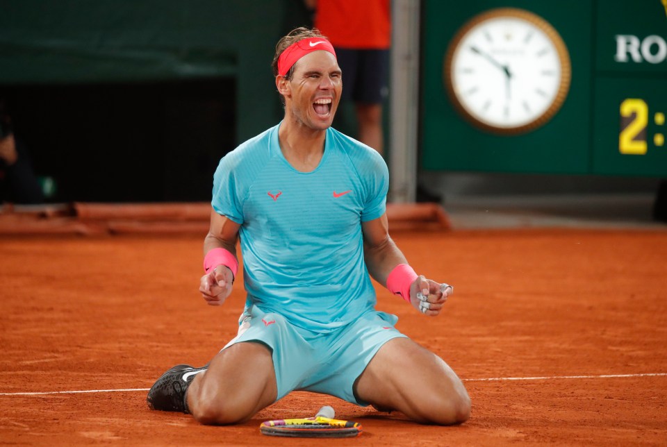 Nadal triumphed 6-0, 6-2, 7-5