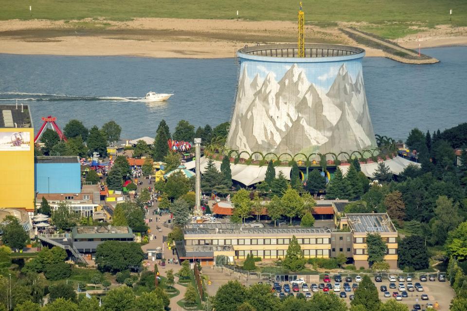 You can visit a theme park in Germany - built in a former nuclear power plant