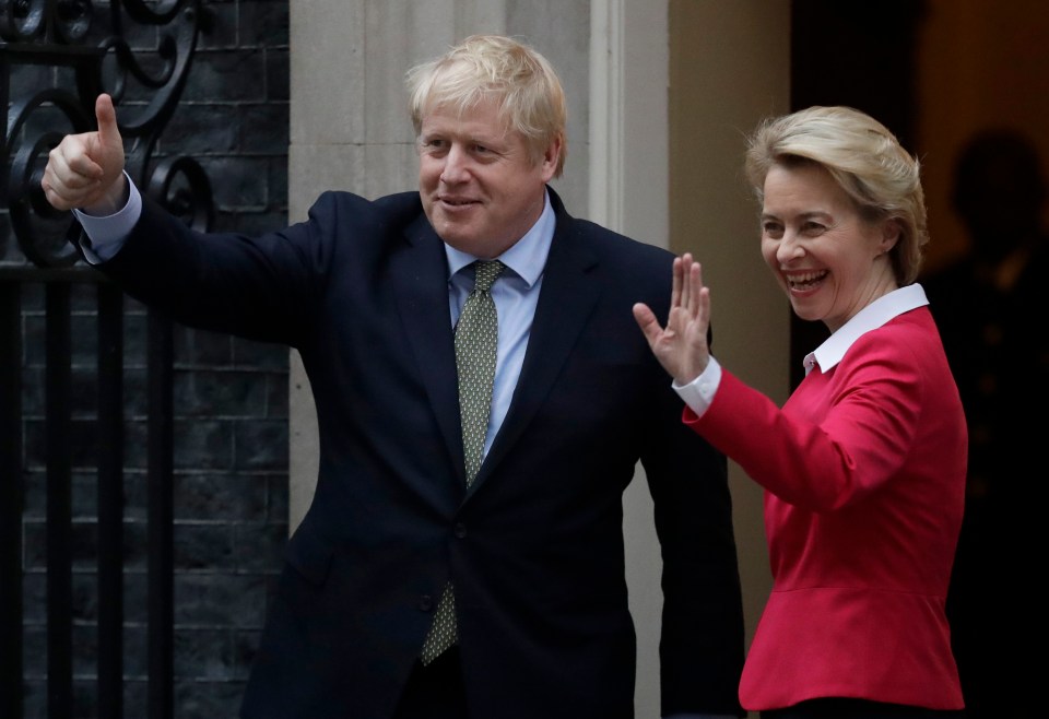 Boris Johnson will hold crunch talks with EU Commission Chief Ursula von der Leyen tonight