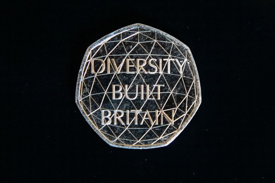 The new 'Diversity built Britain' coin will go into circulation on Monday