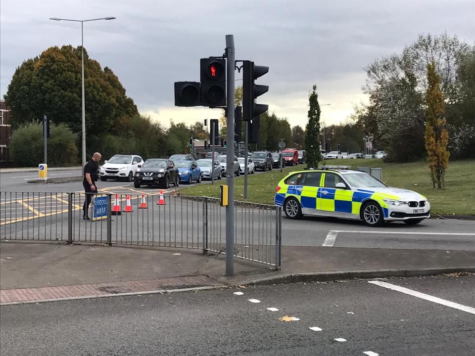 The collision occurred outside the Blaina Wharf public house on the westbound carriageway just before 2pm on Friday