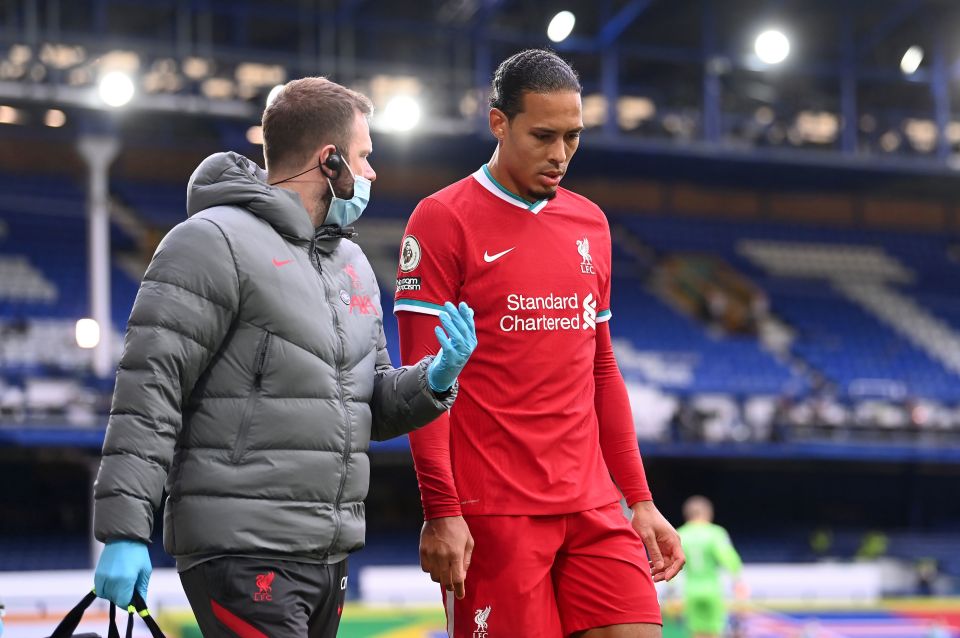 Liverpool confirmed Van Dijk damaged knee ligaments in the collision and will require surgery