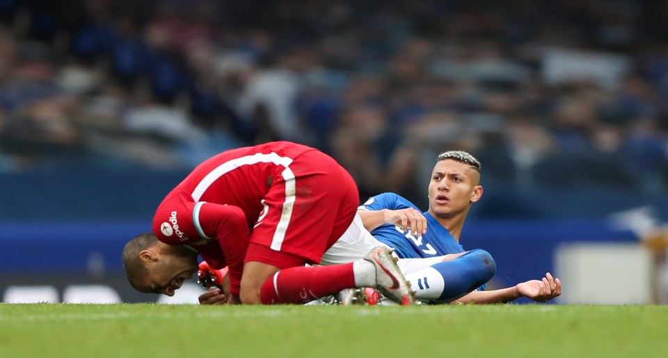 Richarlson's horror lunge on Thiago earned him a red card 