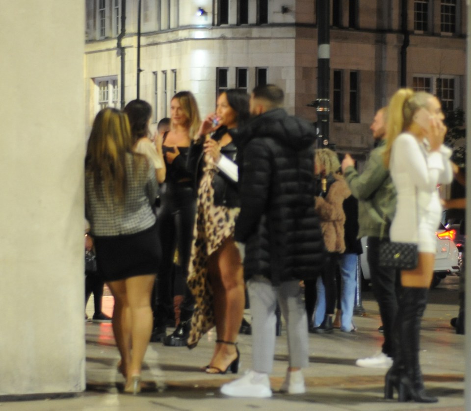 Revellers were seen enjoying themselves and dancing and drinking in the streets