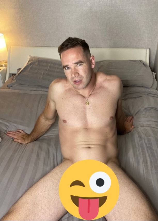 Cheeky Kieran stripped naked for social media