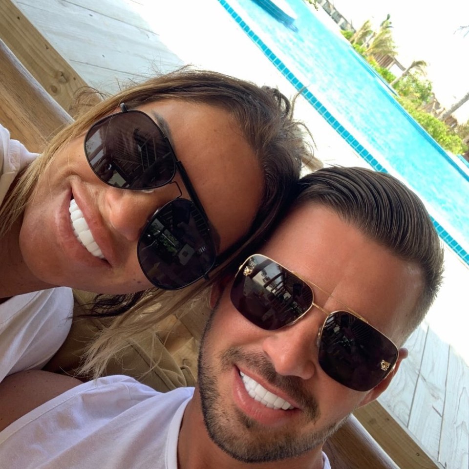 Katie Woods, 42, and Carl Woods, 31, are beaming with happiness in the Maldives