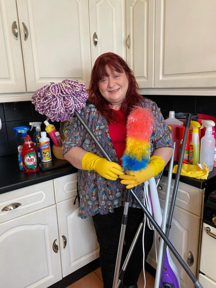 DeAna says she won't stop her daily cleaning regime until the pandemic is over