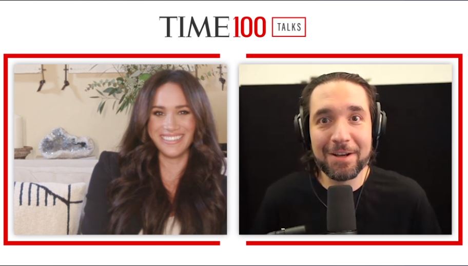 Meghan spoke to Reddit co-founder and founder of 776 Alexis Ohanian as part of the Time100 chat