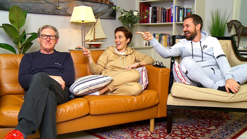 Adrian Dunbar, Vicky McClure and Martin Compston on Gogglebox