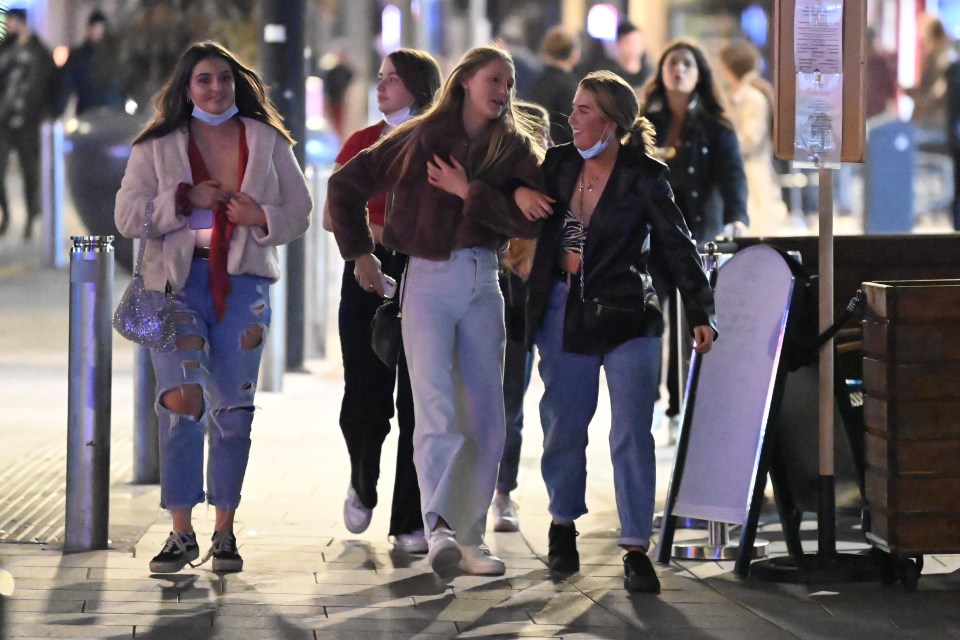 Revellers went out on the town in Cardiff tonight to make the most of their last night out