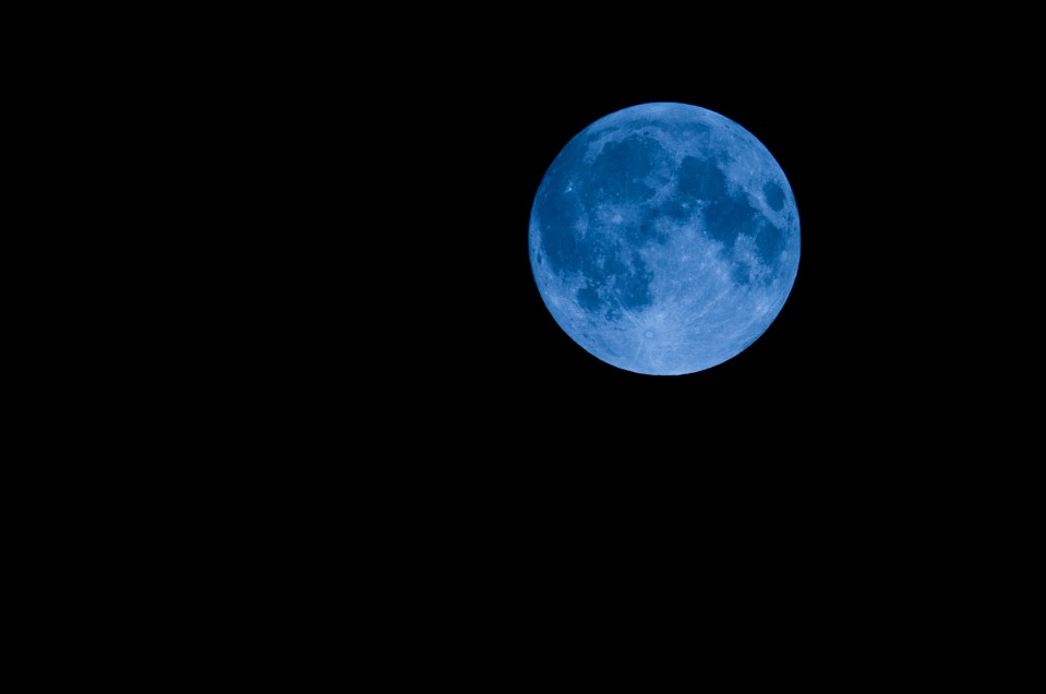 The Moon won't actually look blue on Saturday but the word 'blue' is used to refer to the rarity of the event