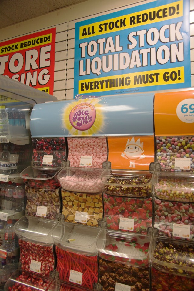 Woolworths was known for its pick n mix range among shoppers 