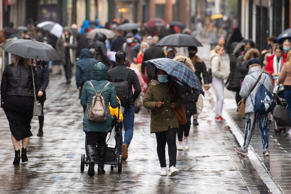 Shoppers in Nottingham make the most of their high street before the region goes into a tier three lockdown later this week