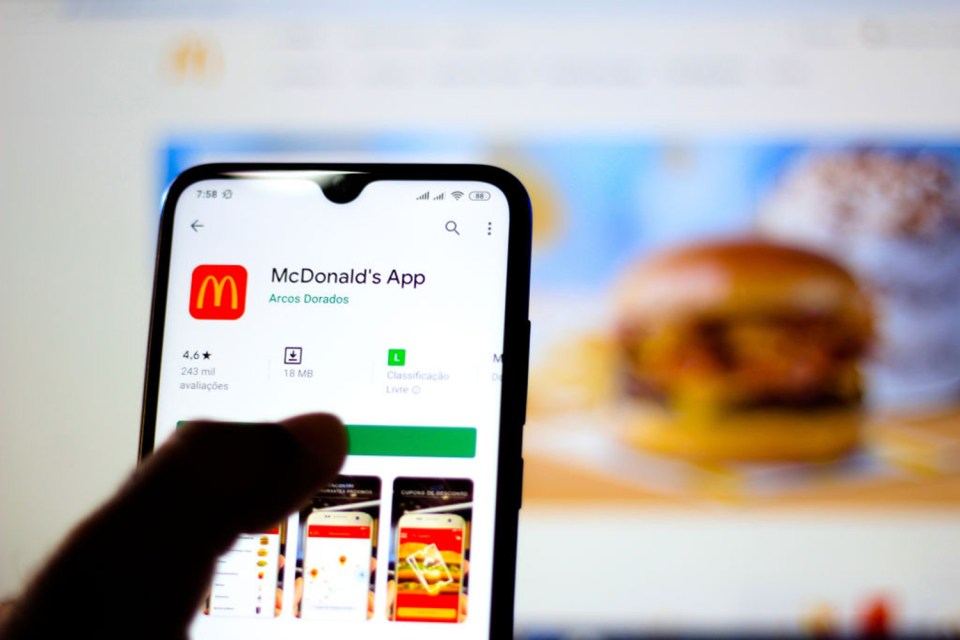 By downloading the McDonald's app you can pre-order your food and gain rewards