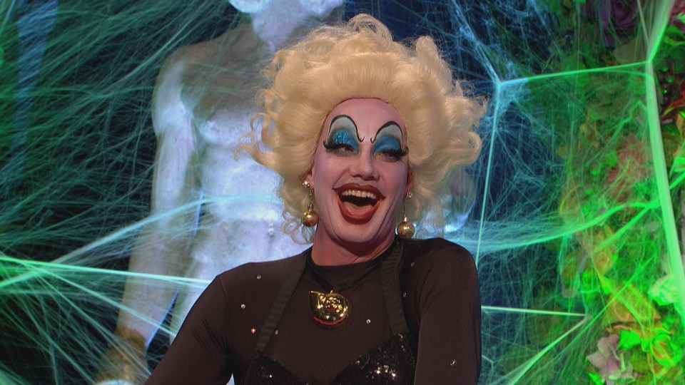 Craig Revel Horwood transformed into evil Ursula from The Little Mermaid