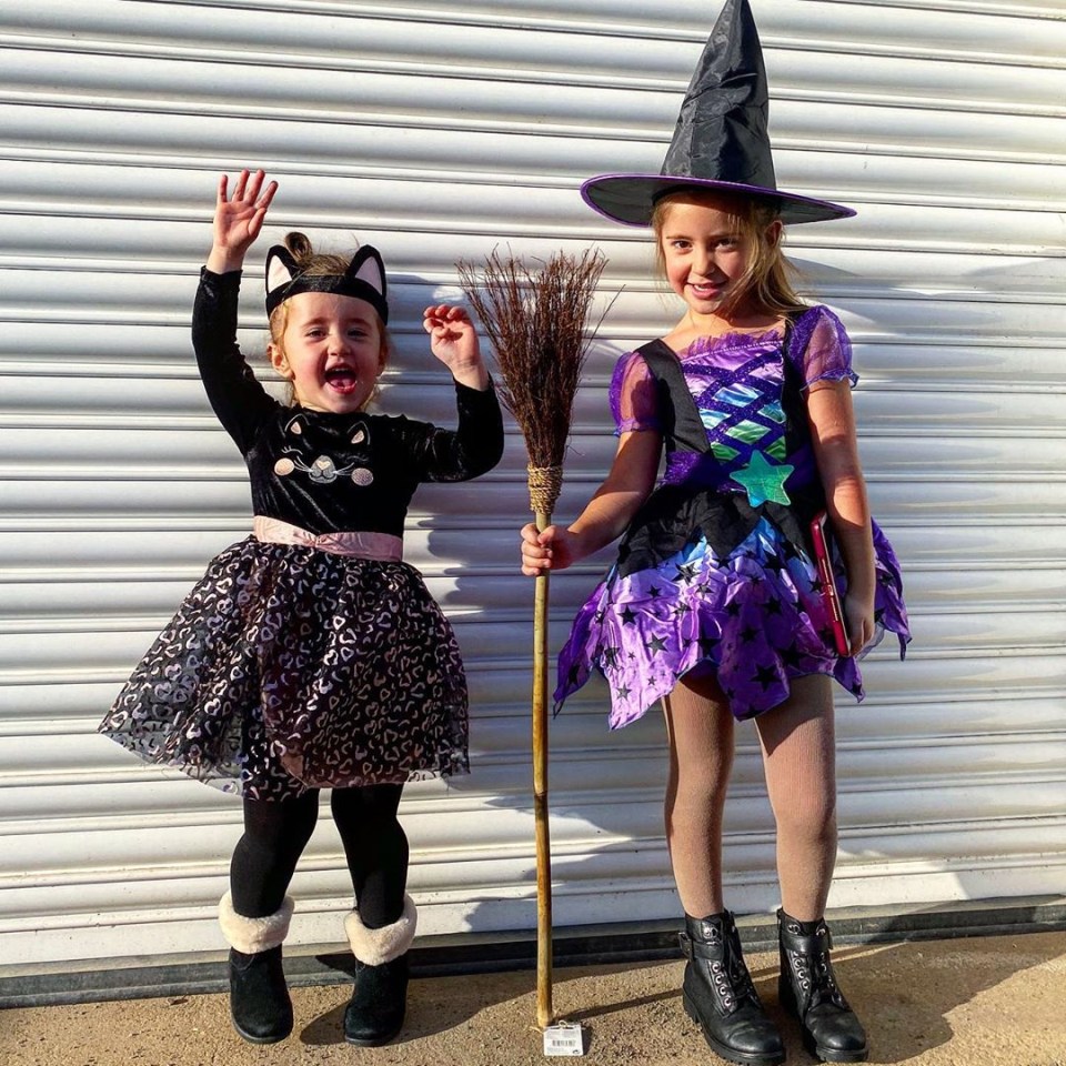 Jacqueline Jossa shared this snap of her daughters' themed costumes 