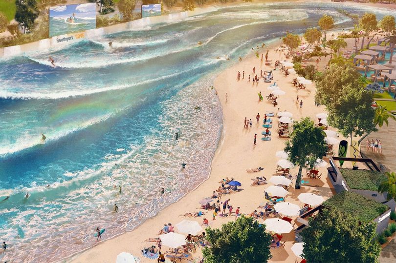 The 250m beach will be located near the former lido