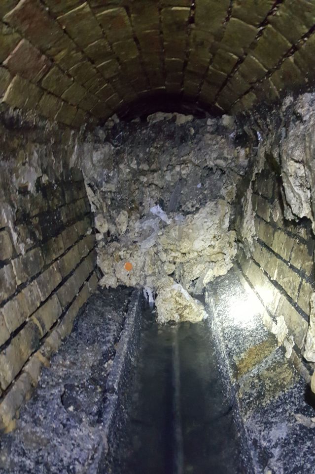 A 'massive and disgusting' Fatberg blockage had to be cleared from a London sewer in 2020