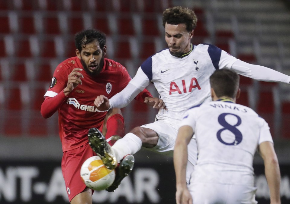 Dele Alli suffered a miserable return to Spurs action